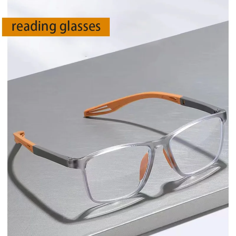 TR90 Men's  Women's Progressive  reading glasses Sports Blue light blocking  High definition square Reading glasses