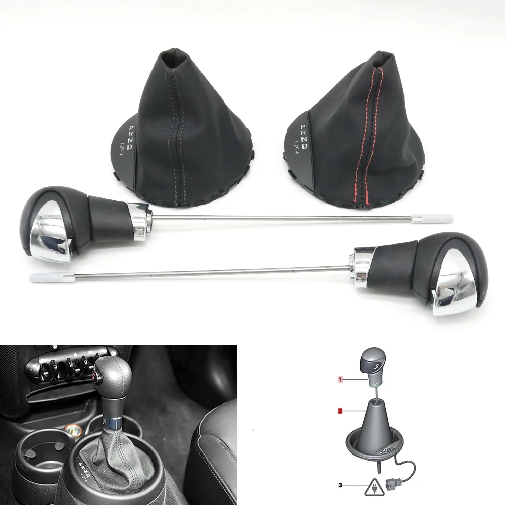 For BMW MINI Cooper Countryman R60 2009-2016 PACEMAN R61 2011-2015 Auto Transmission Gear Shifter Lever Dust Cover Shift Knob