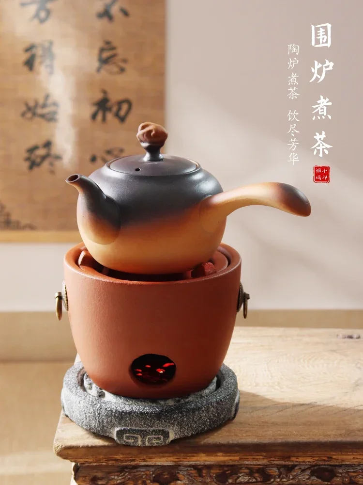 Charcoal firing alcohol stove Clay oven Teapot warmer Home Portable Charcoal burner charcoal stove Tea pot set Kung Fu Tea Stove