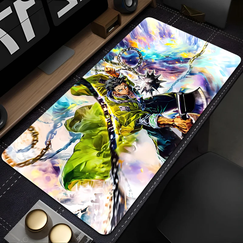 

Mouse pad game player computer keyboard pad desk pad anti-slip cartoon table pad PC carpet Demon Slayer Himejima Gyomei Mousepad