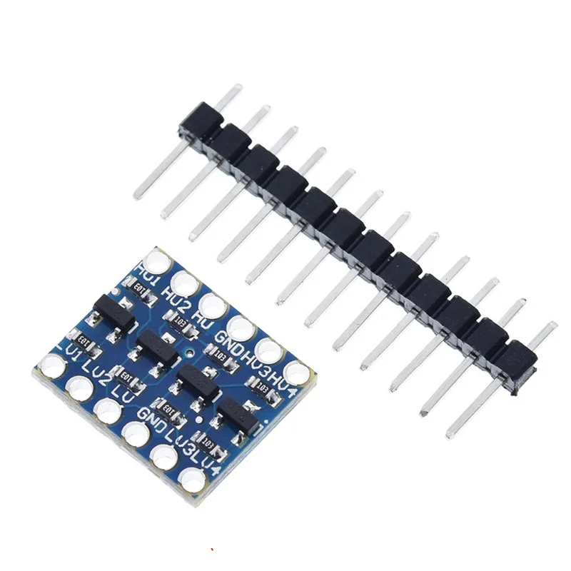 10pcs 4 canais IIC Módulo Conversor de Nível Lógico Bi-Direcional I2C 5V a 3.3V