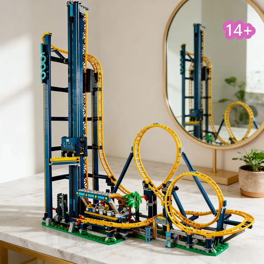 

3756PCS Loop Roller Bricks Amusement Park 10303 Coaster Coaster Building Block Toy For Birthday Christmas Kids Gift