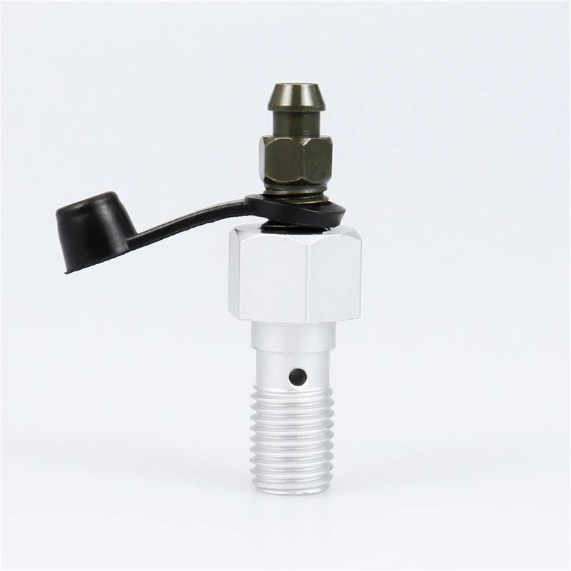 

Мотоциклетный тормозной суппорт m10x1, 25 мм, одиночный болт банджо и опрокидная соска/винтовая Соска с алюминиевой пылезащитной крышкой, Универсальные мотоциклы