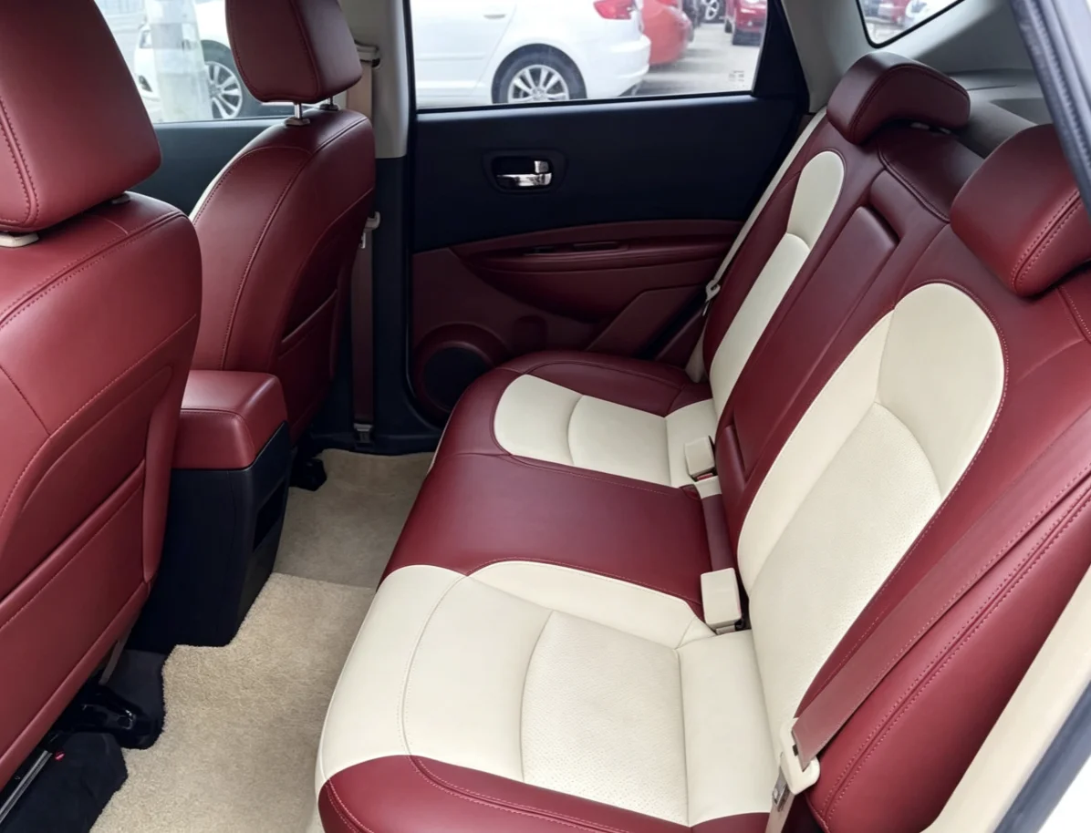 Für Nissan Qashqai J10 2008~2015 Maßgefertigte Autositzbezüge Luxuriöses Nappa-Leder 100% Passgenau Innenraumzubehör 360 ° Vollständige Abdeckung – Detail 9