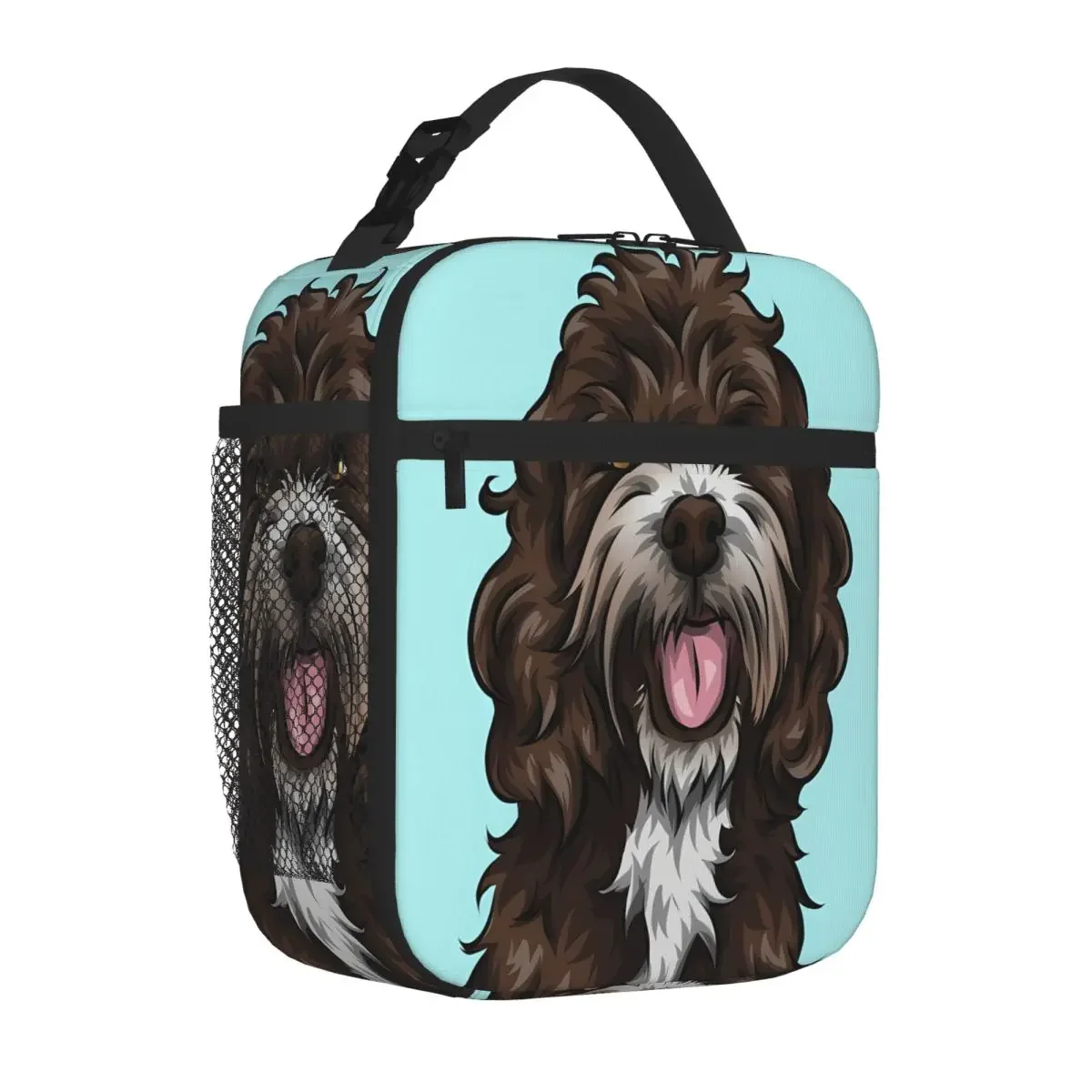 Bestselling Sproodle Cute Dog Art Minimal Decoration Compact Lunch Bag Field Work Meal Insulated Tote