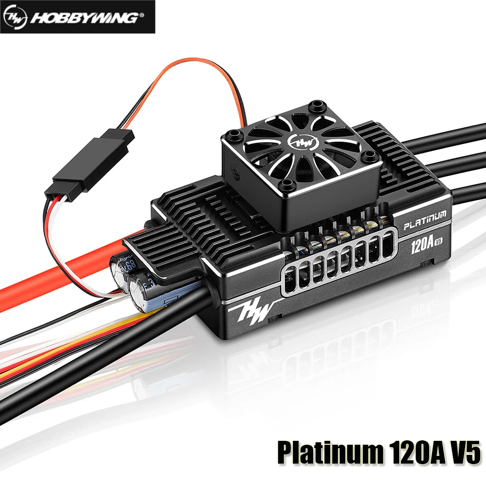 

Hobbywing Platinum 120A V5 3-8S Lipo BEC Бесщеточный ESC для радиоуправляемого дрона-вертолета