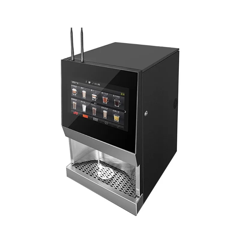 Commercial fully automatic coffee machine, self-service unsold, multi-language multi-menu