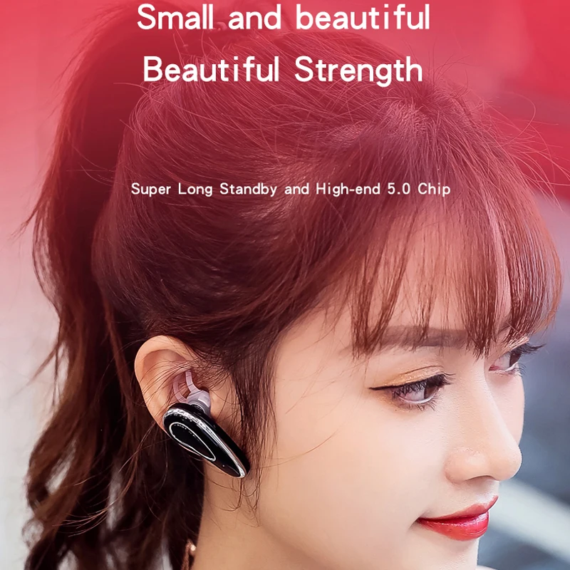 Girls' Bluetooth Headsets Fashion Cute Rose Gold Pink Listening to Songs Answer Phone Calls High Beauty Beautiful Mini Compact