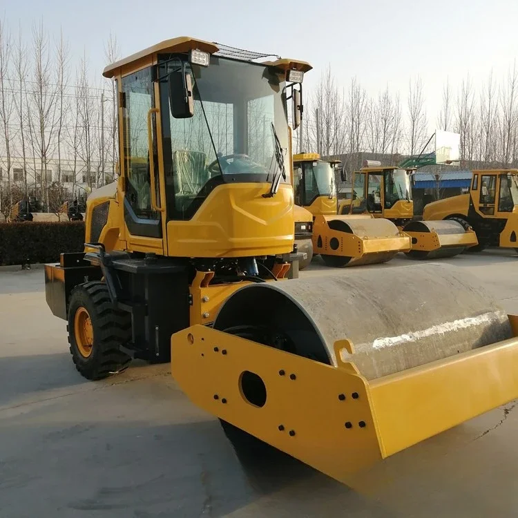 Supply 6 tons of single steel roller, seat-mounted vibration roller, front steel wheel and rear wheel 6 tons of vibration roller