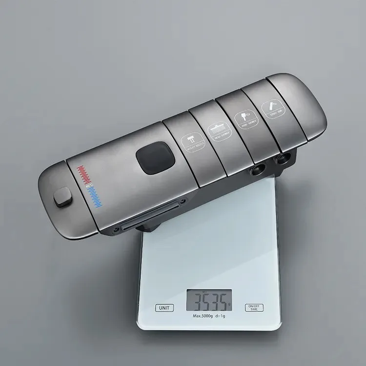 Ensemble de douche thermostatique Intelligent entièrement en laiton, affichage numérique LED, système de robinetterie de bain-douche à pluie pour SPA noir, 2023