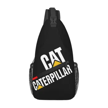 고양이-애벌레-로고 슬링 배낭 슬링 가방 하이킹 여행 가슴 가방 데이 팟 남성 패션 크로스 바디 배낭 숄더 백