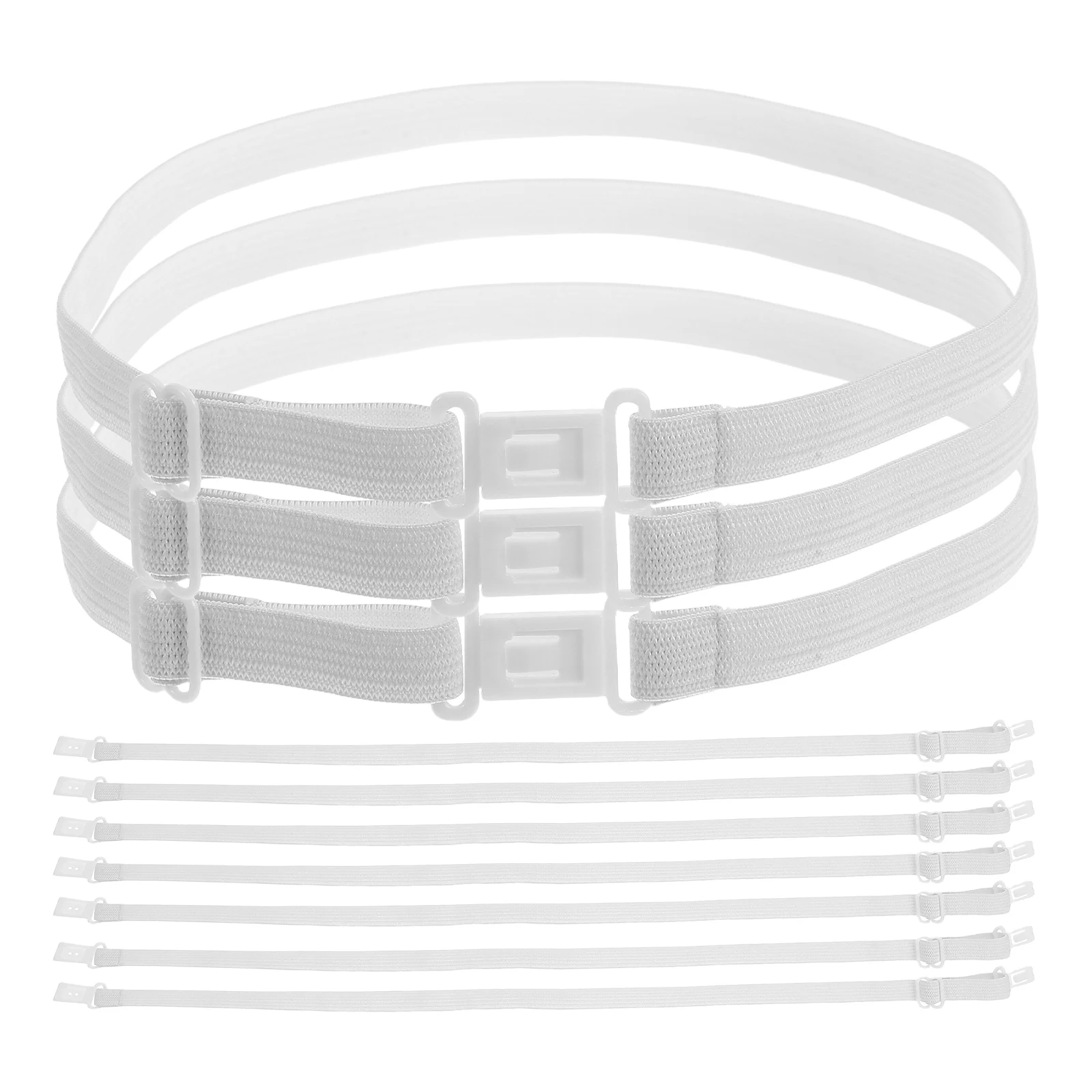

10pcs Tie Extension Stretchers Adjustable Length Polyester Elastic Straps for Clothing Extended Fit Stylish Comfortable Durable