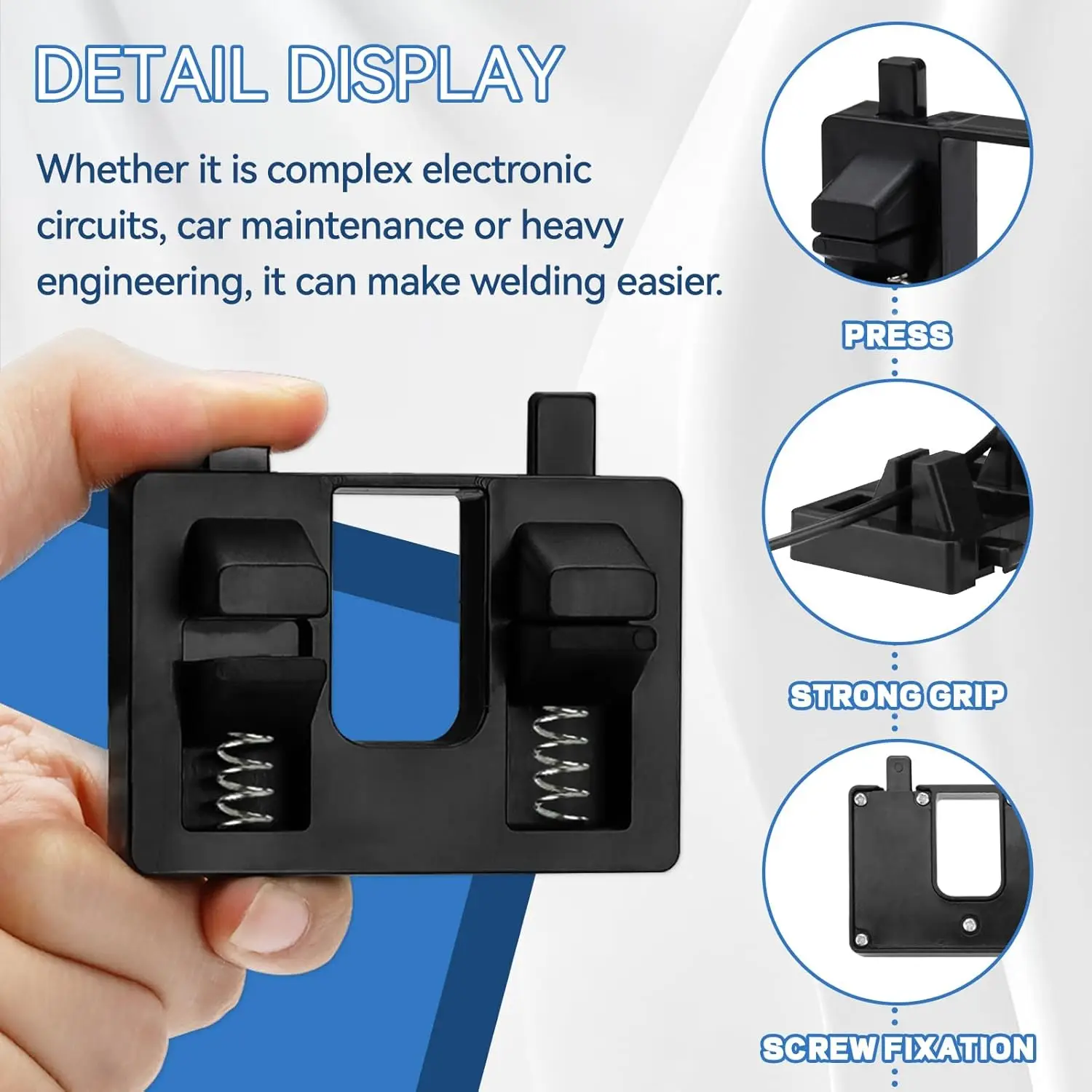 Electric Wire Welding Fixture Stabilizing Holder Adjustable Helping Hands Tool for Soldering Electronic Repair Automotive Wiring view 2