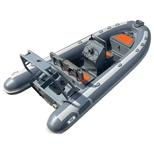 CE 16ft Aluminum RIB480 Hypalon/PVC Rigid Aluminum Hull  Inflatable Boat for Rowing