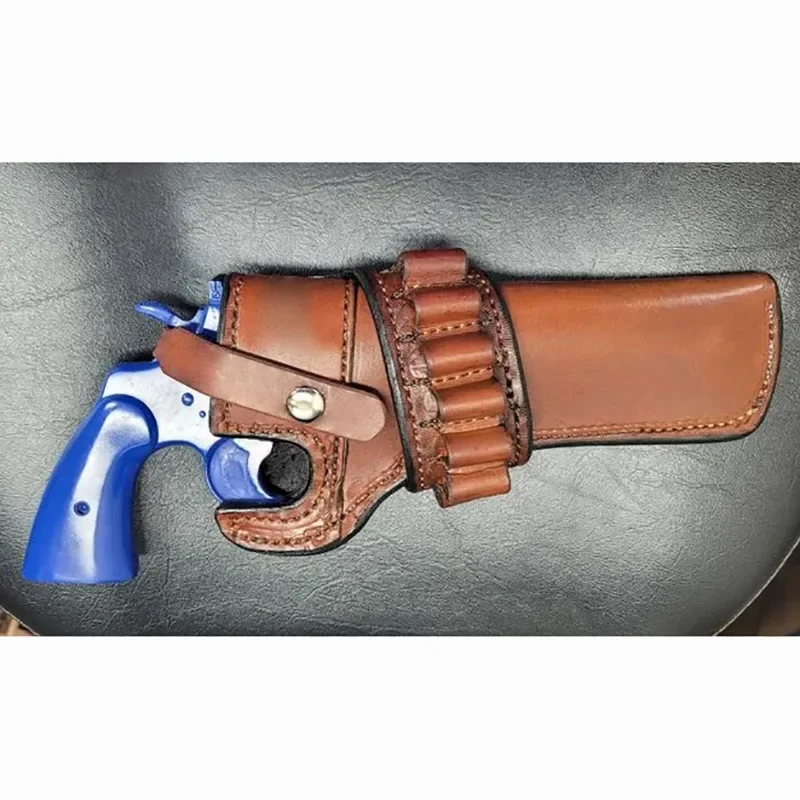 Steampunk Old Wild West Cowboy Western Revolver Holster Gunslinger Cosplay Costume Gun Cartridge Bullet Belt Bag For Colt Python