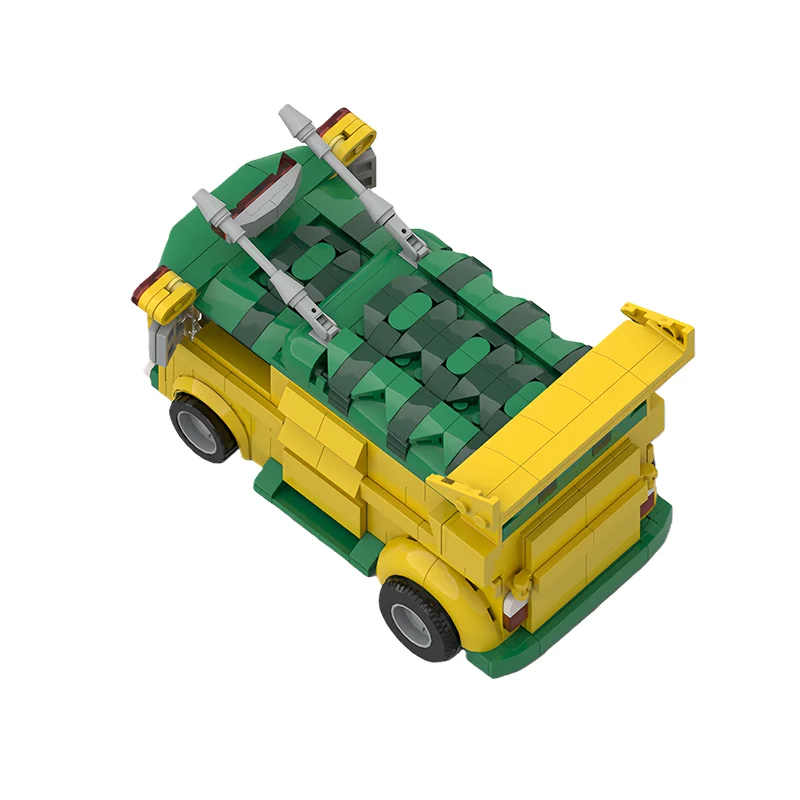 572 PCS transport van party wagon MOC Customize Modular Building Block Technology Brick Simple Creative DIY Festival Toy Gift