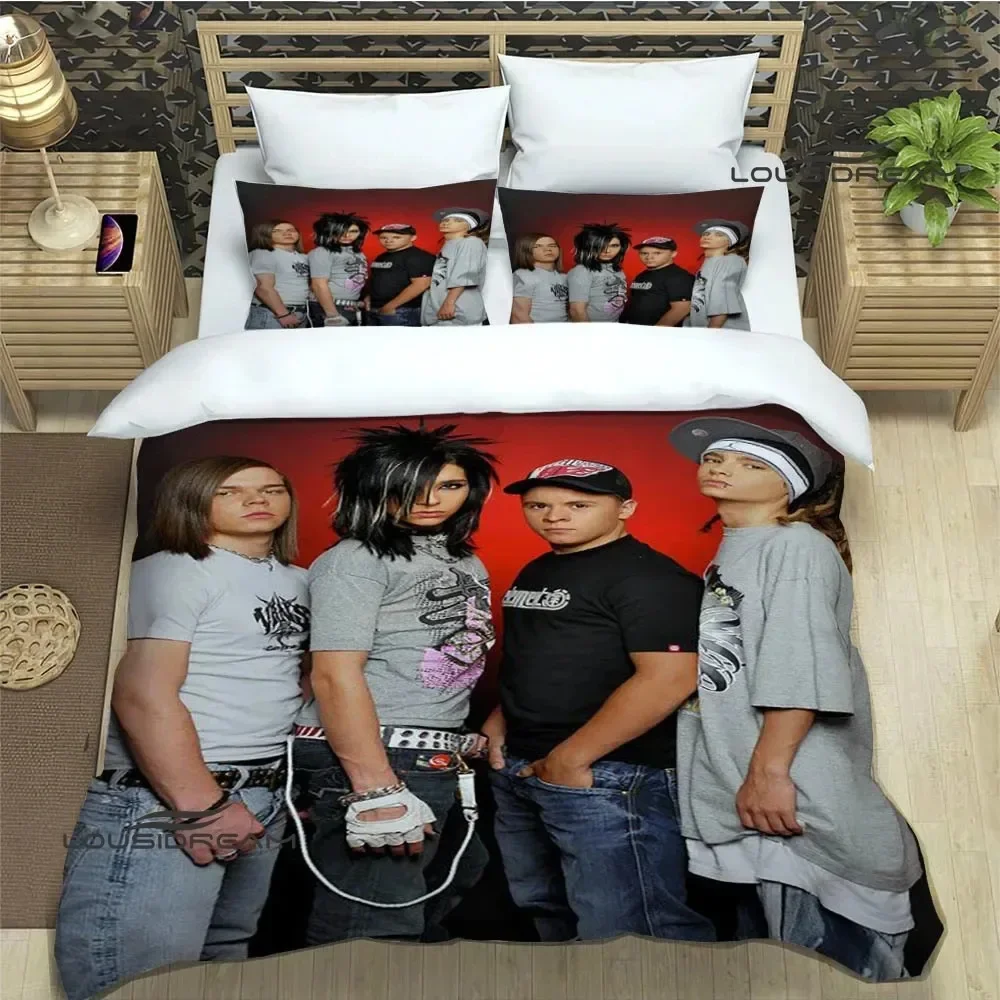 Tokio Hotel band Comfortable Duvet Quilt Cover Pillowcase Bedding Set Children Bedroom Decoration Home Textile