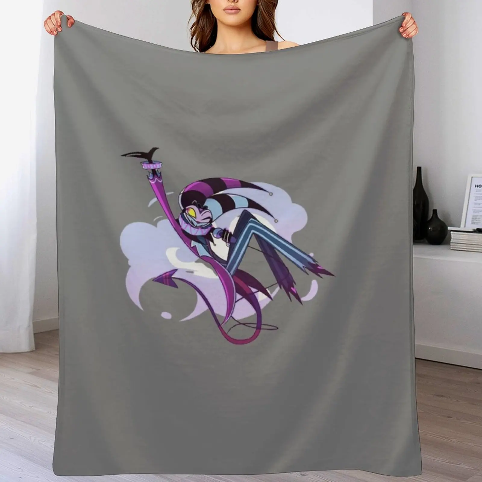 

Helluva Boss - Fizzarolli Throw Blanket Stylish Decor Blanket Gift for Friends Roommate