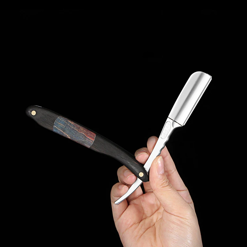 Салонная ручная бритва для бороды, складная ручная бритва для волос, инструменты для удаления волос для салона, парикмахерские аксессуары, подарок