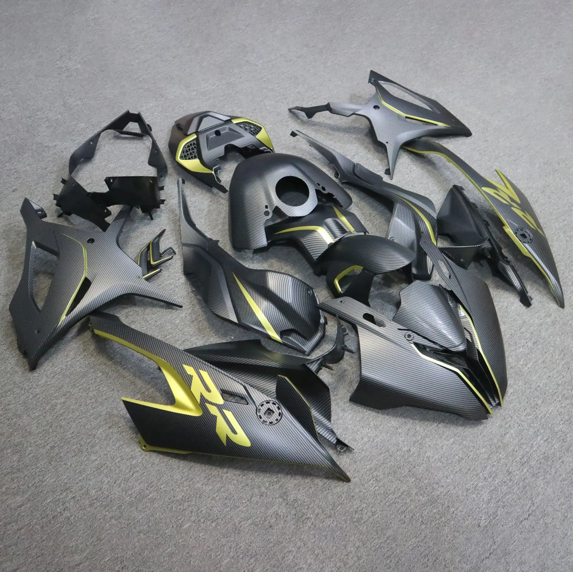 

Suitable for BMW S1000RR 2019-2022 Motorcycle Full Body ABS Shell Carbon Fiber Pattern Fairing！！