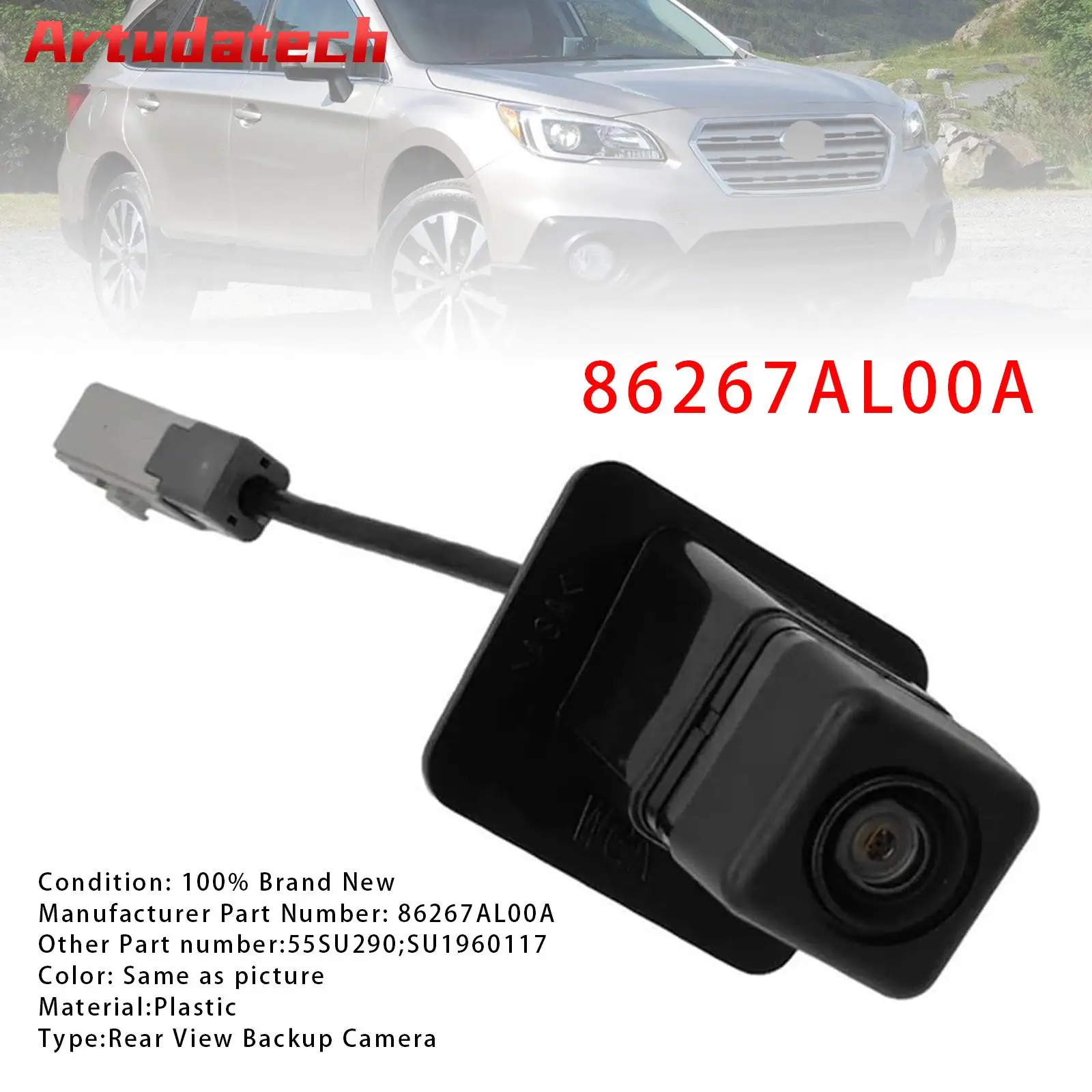 

Artudatech Rear Reverse Backup Camera Park Assist For Subaru Outback 2015-2019 86267AL00A Car Accessories