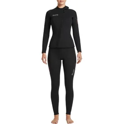 3MM Neoprene Wetsuits Top Jacket Front Zipper Winter Diving Suits Warm Swimsuit for Water Sports