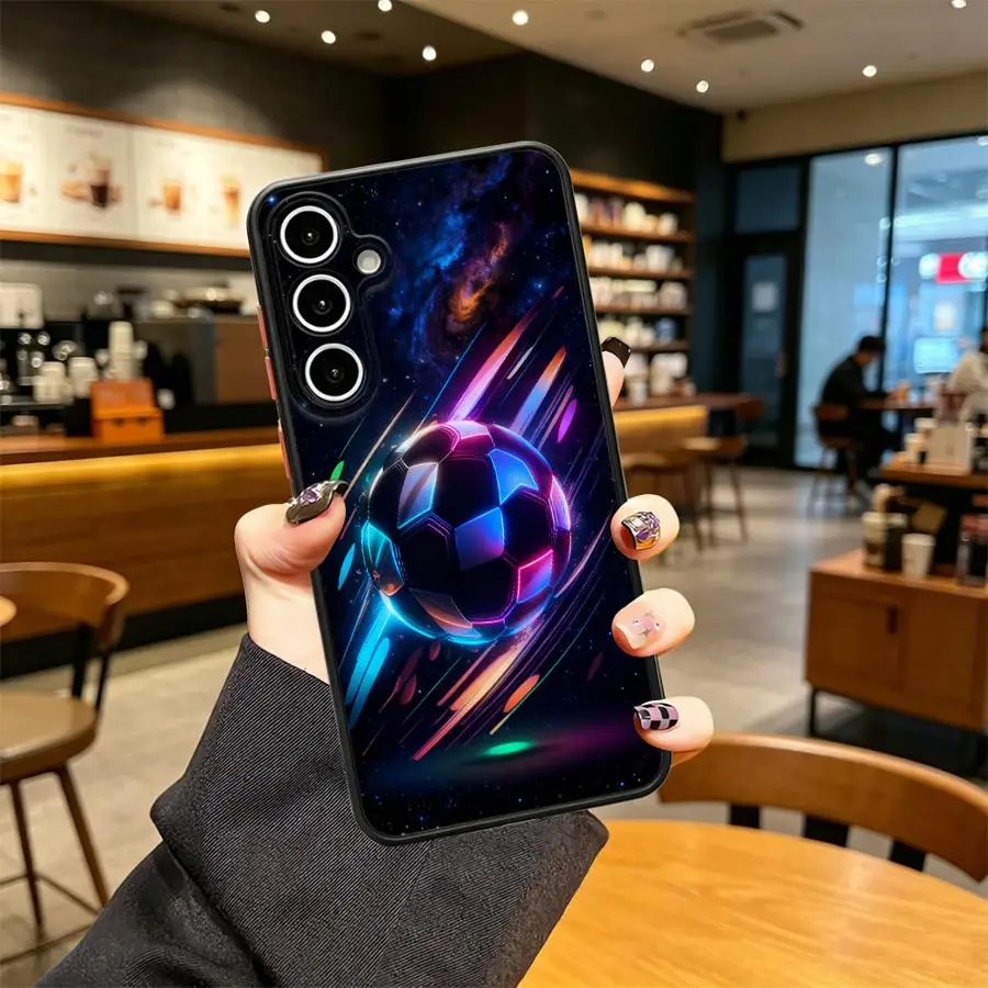 Soccer Galaxy Phone Cover Case for Samsung Galaxy A16 A15 A34 A73 A33 A52S A72 A14 A23 A56 A53 A55 A36 A54 A35 A17 A52