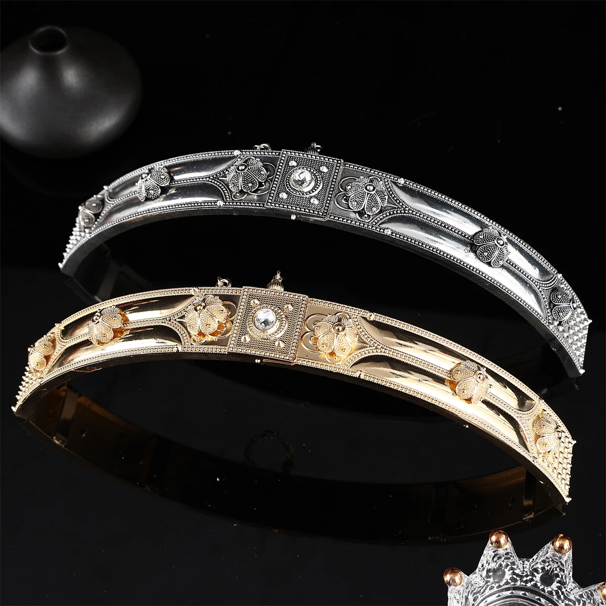

Caucasian Style Metal Belt Lead Rhinestone-Encrusted Body Jewelry Women's Wedding Jewelry Waist Chain