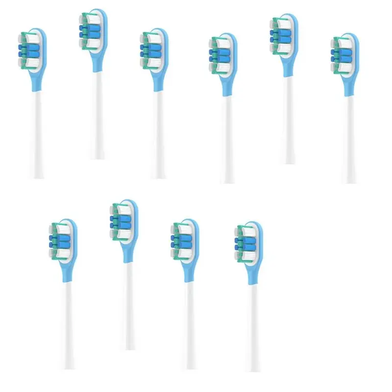 

A39F Топ подходит для насадки электрической зубной щетки Laifen LFTB01-P, 10 шт., амортизирующая насадка с мягкой щетиной, зеленая