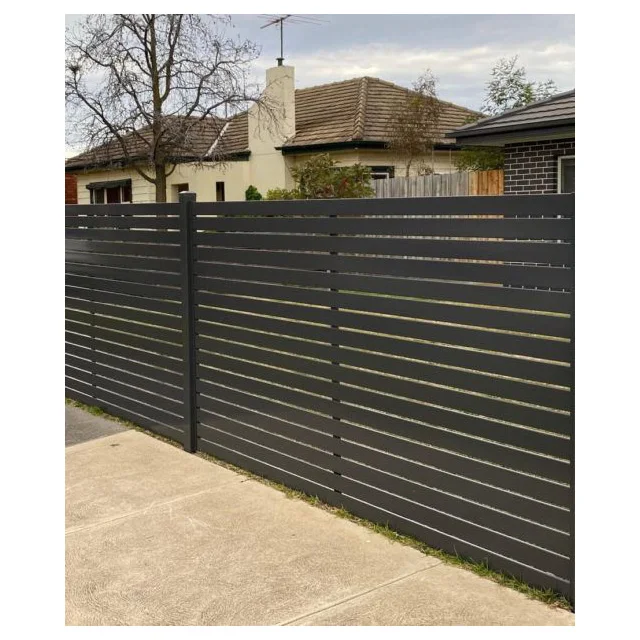 Decorative  Climb Outdoor Garden Aluminum Privacy Fence Horizontal Slat Fence Panels