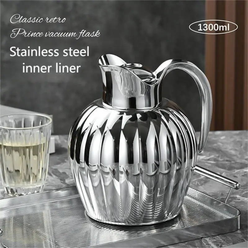Kepp Warm Silver  Steel Water Bottle  24Hours Thermos Vacuum Flask Luxury Life Style