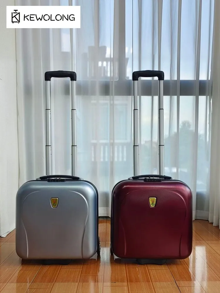 16 Inch Lightweight Business Carry On Luggage Spinner Wheels Shockproof Travel Trolley Case Multi-functional Storage Suitcase