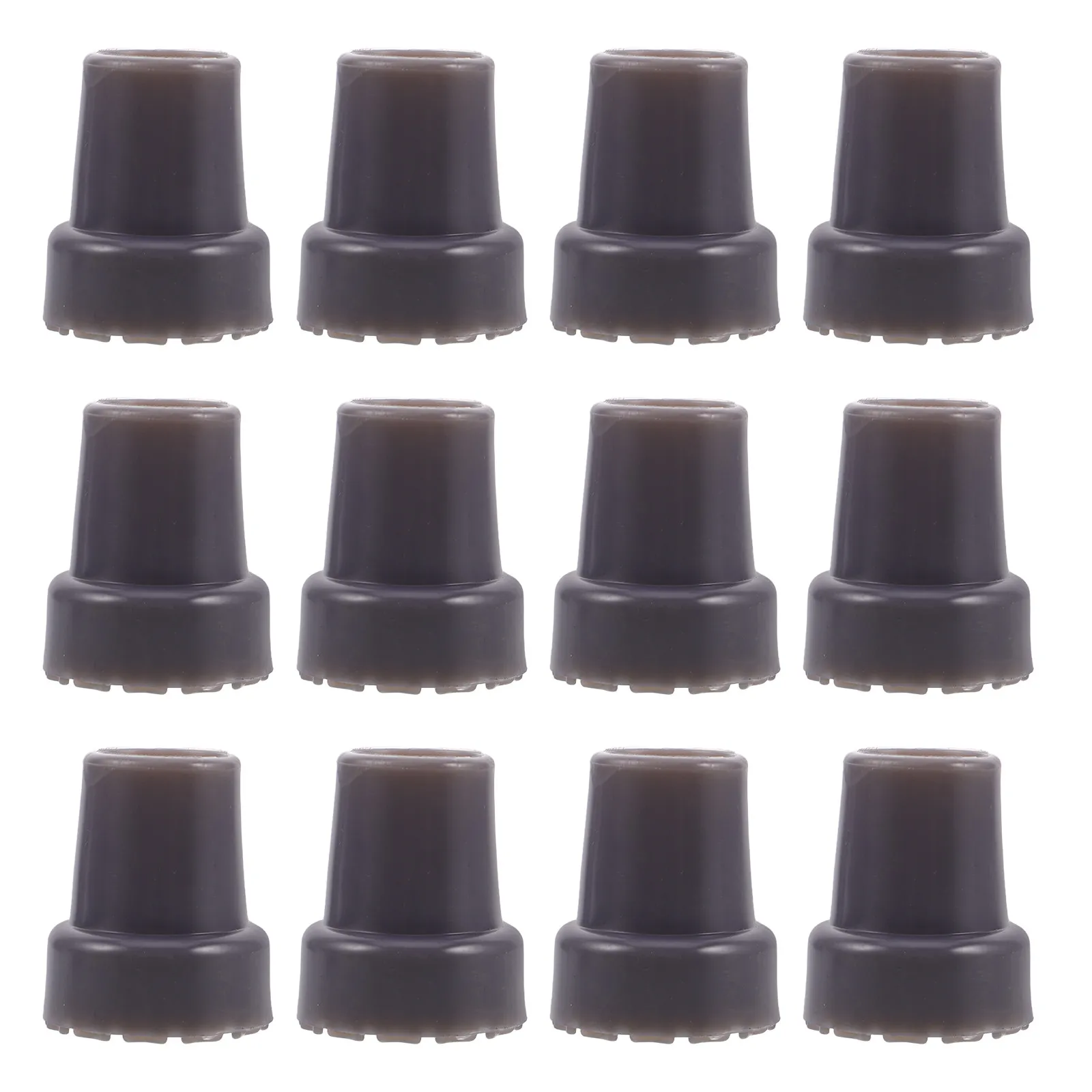 12Pcs Non Slip Rubber Cane Tips Heavy Duty Walking Stick End Caps 22Mm Replacement for Crutches Walking Pole Accessories