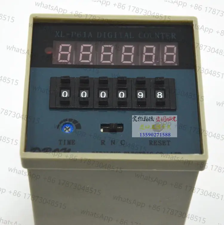 

6-digit preset counter XL-P61A with power outage memory electronic digital display counter