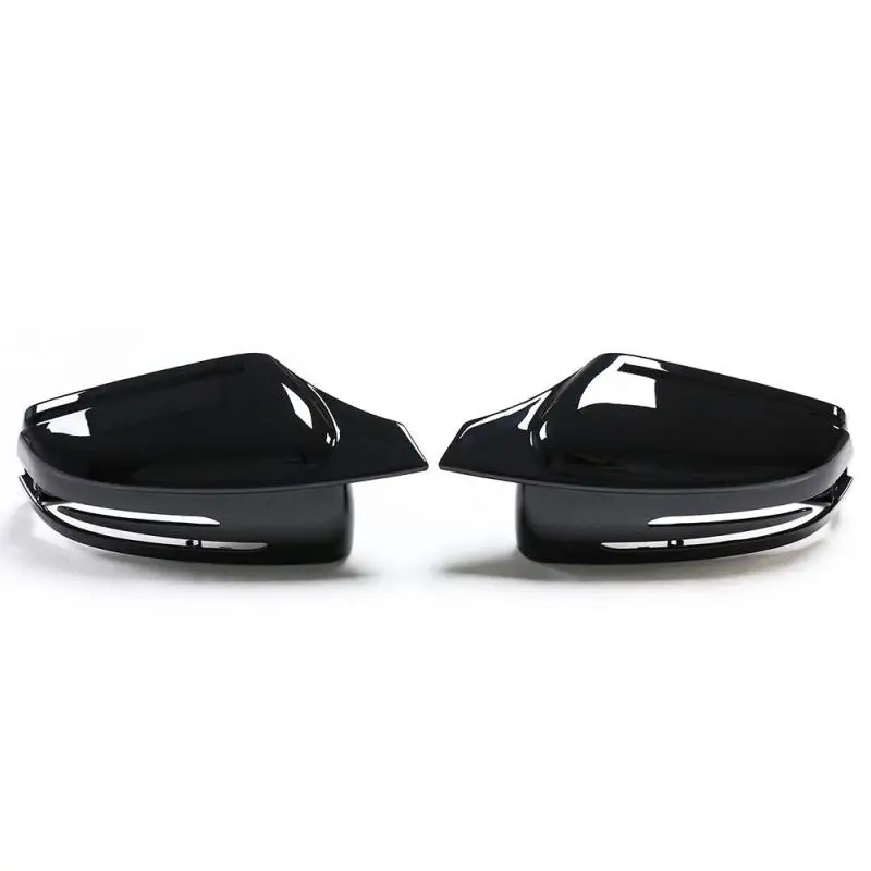 For Mercedes Benz W204 W212 High Glossy Black Rearview Mirror Cover