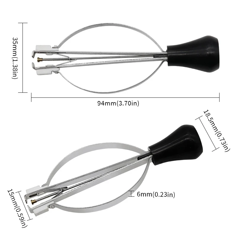 Pinze per aghi per orologi sollevatore per lancette per orologi strumenti per la rimozione del puntatore del quadrante dell'orologio strumento per la riparazione del morsetto della pala dispositivo per la presa della Clip di leva