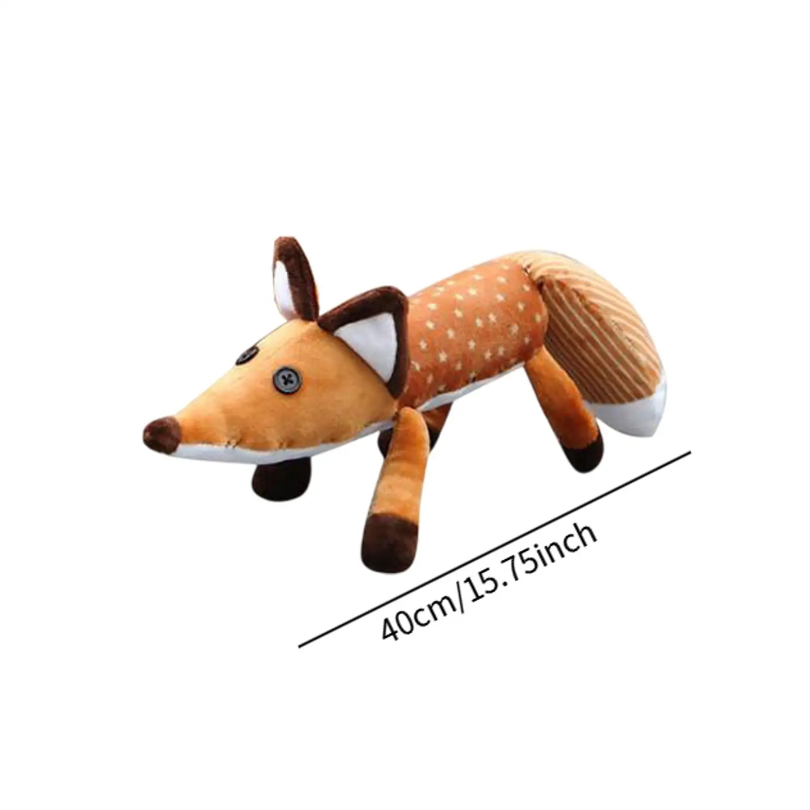 Pluszowa zabawka lis, kreskówkowy, miękki, przytulny, upominek na przyjęcie, lalka-lalko, urocza pluszowa lalka lis dla dzieci, chłopców, dziewczynek, prezent urodzinowy