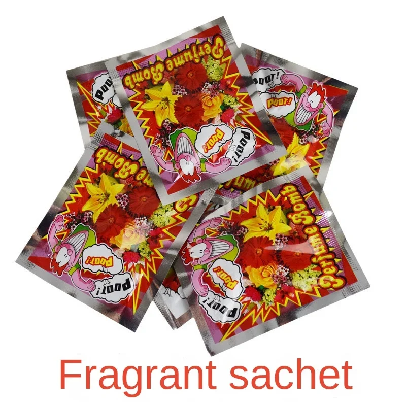 10Pcs/set Funny Fart Bomb Bags Aroma Bombs Smelly Stink Bomb Joke Stinky Toy Tricky Day Funny Fool's Gift Bag