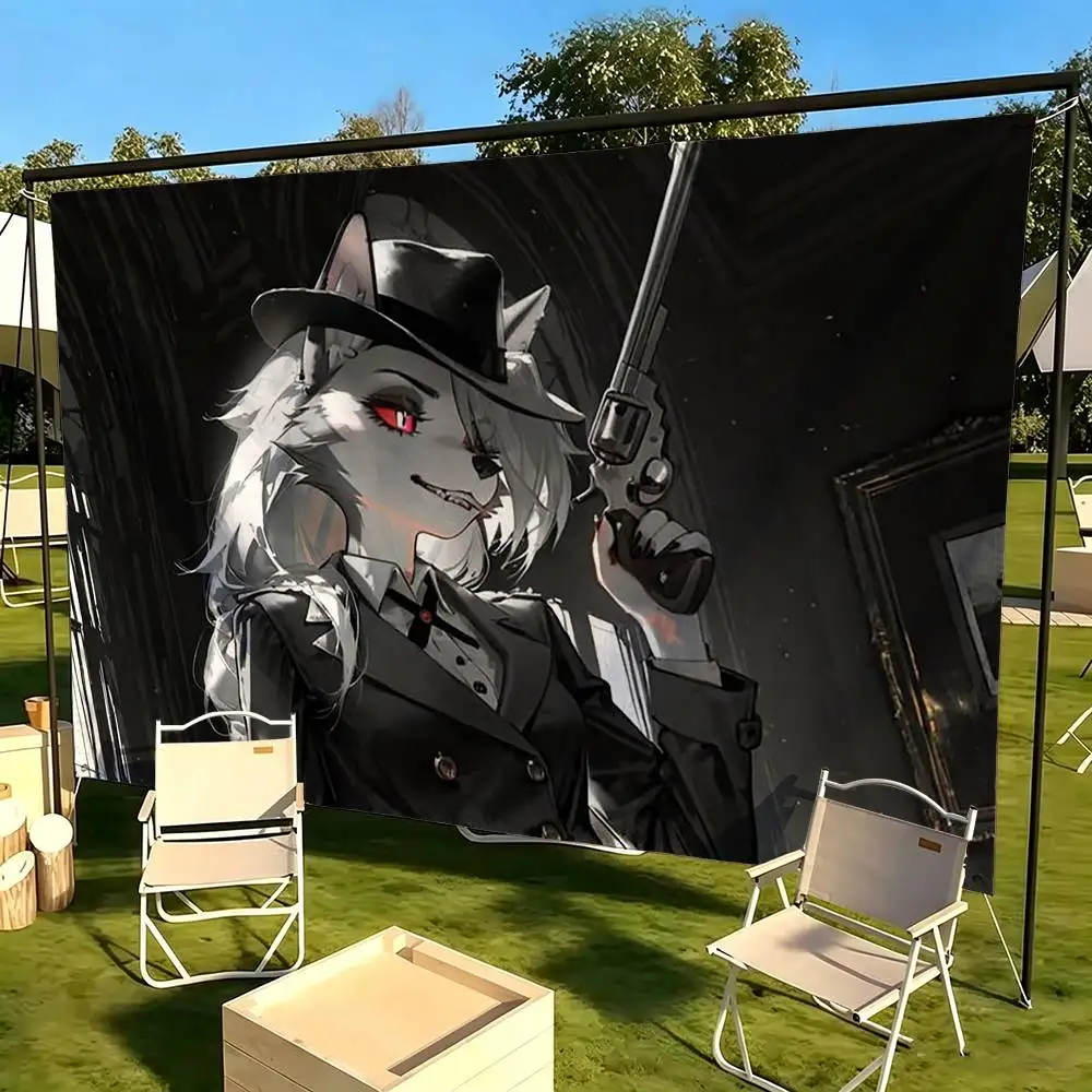 Sassy L-Loona Wolf  Flags for Bedrooms Home Decor Items Outdoor Decors Garage Decoration Flaga