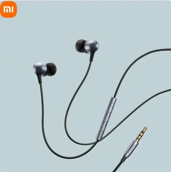 xiaomi mijia Capsule earphone Pro, dual coil in-ear wired earphone, 3.5 mm gold-plated plug, button design, earbud comfort