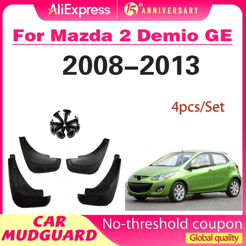 

Car Mud Flaps For Mazda 2 / Demio Ge Hatch Hatchback 2008-2013 For Fender Splash Guards Mudflaps Mudguard Accessories
