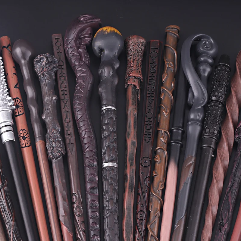 Tipos calientes de varitas mágicas Harried con núcleo metálico, Voldmort Hermione Ron Bellatrix Malfoy Mcgonagall, varita mágica de Potters, juguete de Halloween