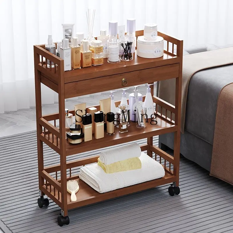 FG  good-looking Special Beauty Cart Mobile Hand Push Shelf Instrument Household Tool Cart
