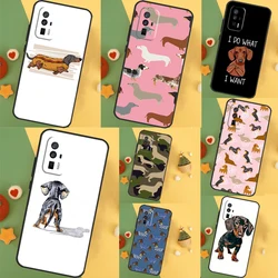 Dachshund Dackel Dog Case For POCO F6 X6 X3 X5 M6 Pro F3 F5 M5s Xiaomi 14 Ultra 13 12 Lite 11T 12T 13T Pro Cover