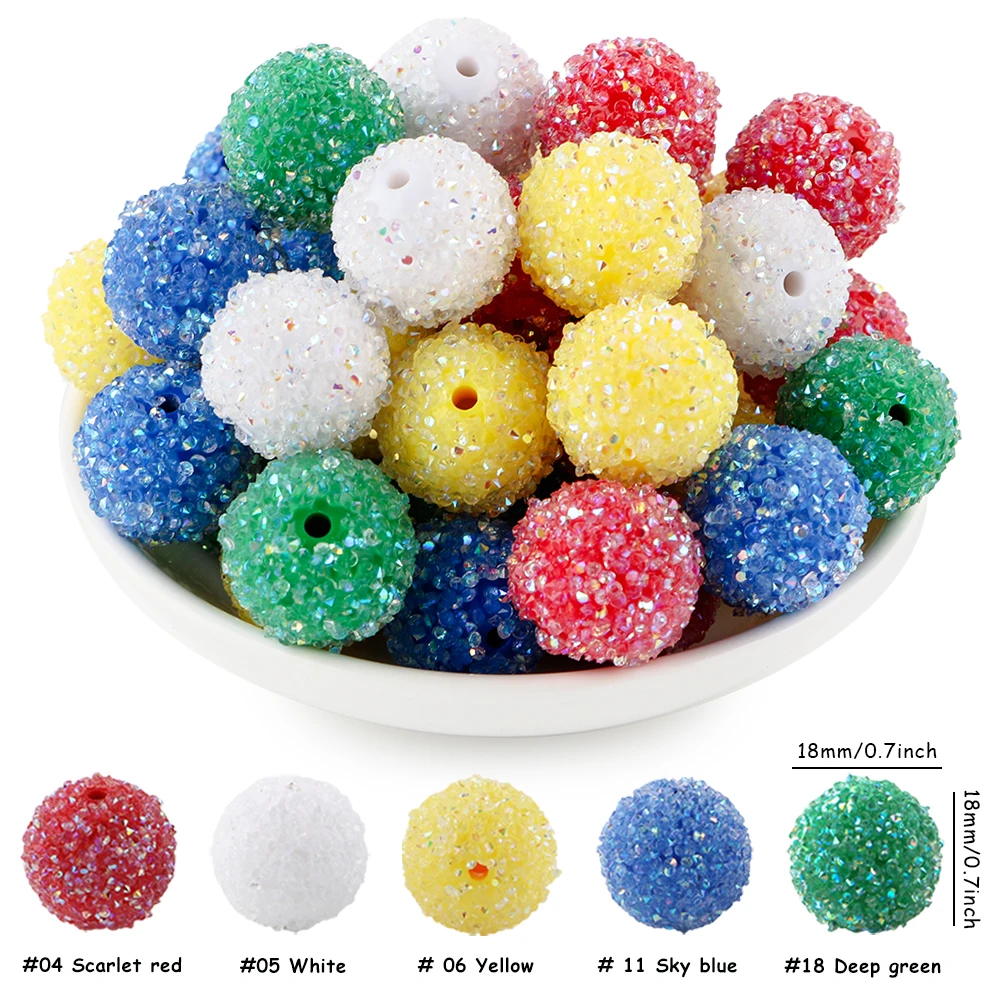 20Pcs Christmas Collection Acrylic Beads Combination  For Jewelry Making DIY Bracelet Necklace Key Chain Pen Jewelry Accessories