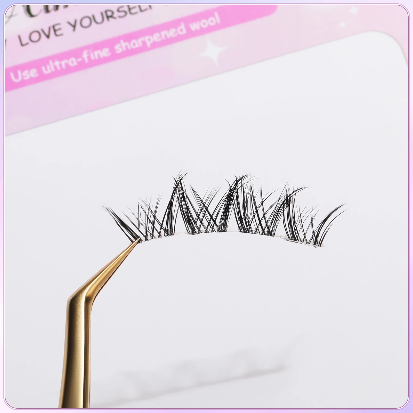 5 Pairs Dense Soft Artificial Eyelashes Wispy Long Soft Reusable Eyelashes Easy to Wear for Wedding Stage Makeup