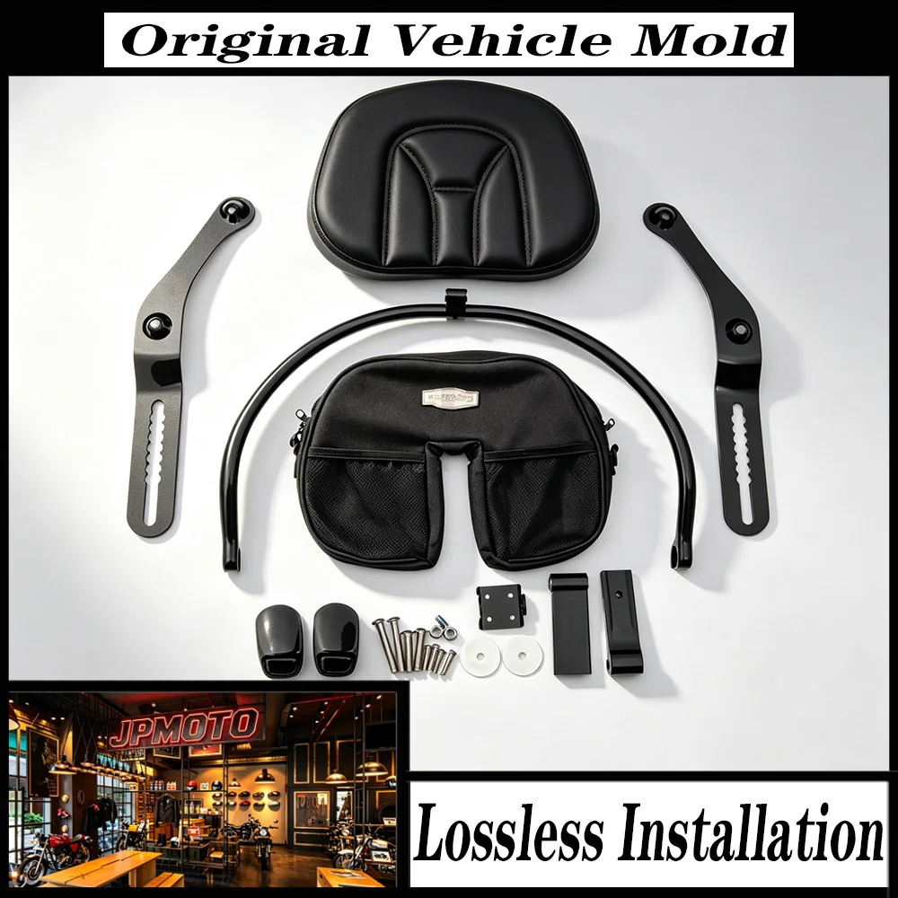 For Honda Goldwing Gold Wing GL1800 01-17 Motorcycle Passenger Rear Backrest Pad Luggage Storage Bag Accessories Kit Set Touring
