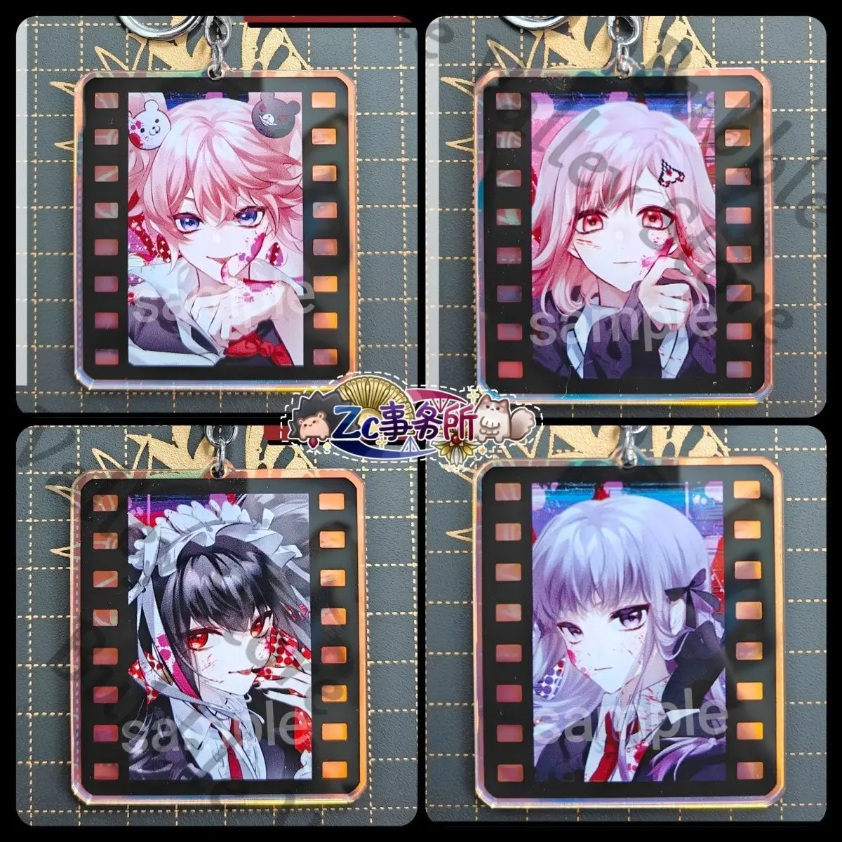 

Аниме Danganronpa Nanami ChiaKi Enoshima Junko yasuhiro taeko косплей мультфильм акриловый лазерный кулон брелок Xmas