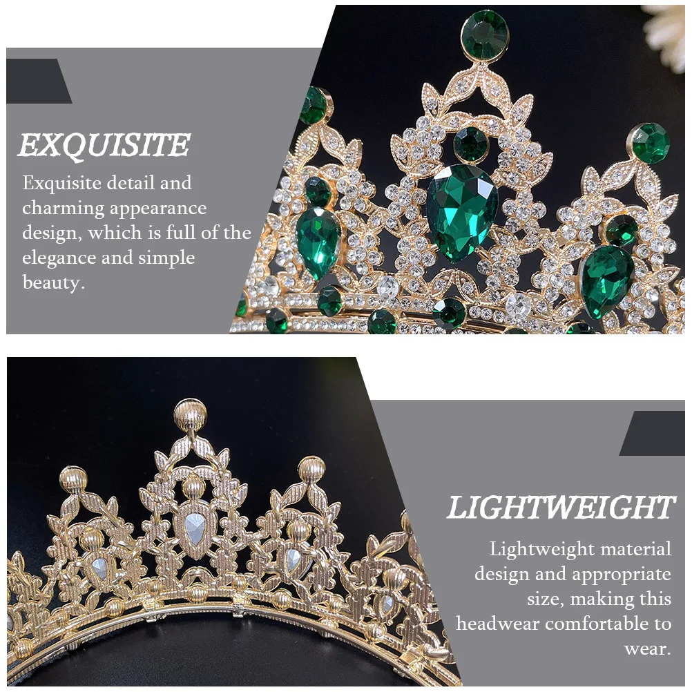 

Bridal Wedding Tiara Crystal Crowns Tiara Charming Overall Appearance Great for Many Occasions Wedding Party Photography Show