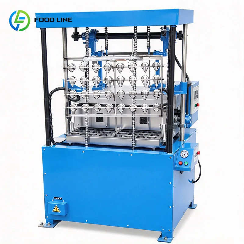 Commercial Cone Forming Machine Wafer Shell Baker for Ice Cream Cones and Crispy Dessert Cups Customized